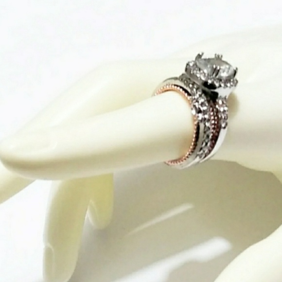 18K White Gold Filled + Rose Gold - Picture 3 of 3